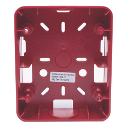 Caja trasera Hochiki HSB-R para estrobos HE roja