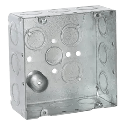 Caja cuadrada RACO HUB-257 4-11/16" acero galvanizado