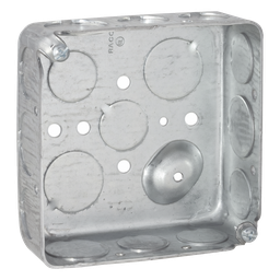 Caja cuadrada RACO HUB-192 4x4" acero galvanizado