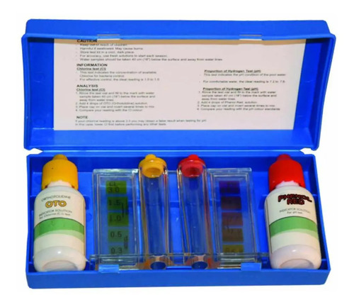 Kit Analizador de Cloro y PH en el Agua de la Piscina