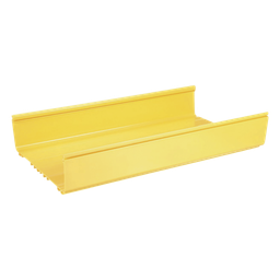 Canaleta Panduit FiberRunner FR12X4YL6 12x4 amarilla 1.8m