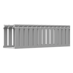 Canaleta ranurada PVC Panduit FC4X3LG2 108x79.2mm 2m gris
