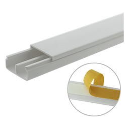 Canaleta PVC Thorsman TMK-1020-CD-CC 20x10mm con división 6 pies