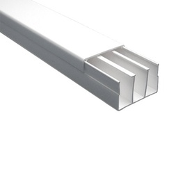 Canaleta con tapa Thorsman TEK-62-ST PVC blanco 40x62