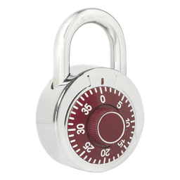 Candado de combinación LOCK SYS-L26-S50-RJB 50mm rojo