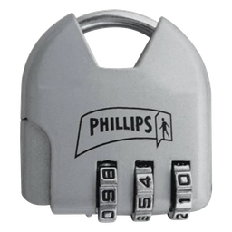 Candado de combinación Phillips MX2326 ajustable