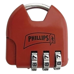 Candado de combinación Phillips MX2325 ajustable sin llave