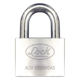 Candado alta seguridad LOCK SYS-LCA-C40 cromado 34mm