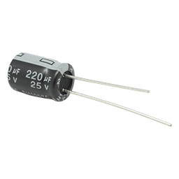 Capacitor electrolítico Syscom CE220/25V 220µF 25V