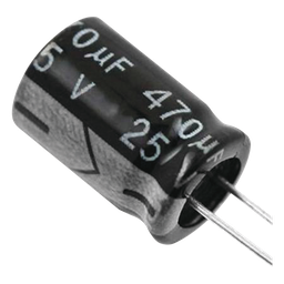 Capacitor electrolítico Syscom CE470/25V 470µF 25V
