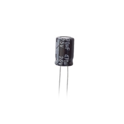 Capacitor electrolítico Syscom 0470M0025V 470µF 25V