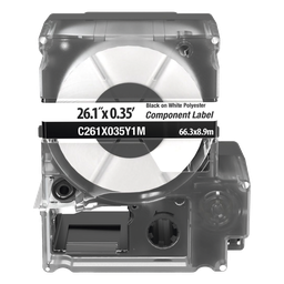 Etiquetas placa de pared Panduit C261X035Y1M 4 puertos