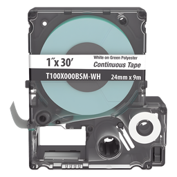 Casete etiquetas Panduit T100X000BSM-WH poliéster 24mm
