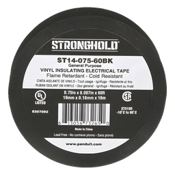 Cinta aislante Panduit ST14-075-60BK PVC 19mm 18m 600V