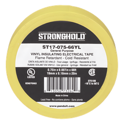Cinta de aislar Panduit ST17-075-66YL 19mm 20m amarilla