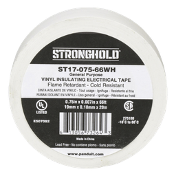 Cinta aislante Panduit ST17-075-66WH PVC 19mm blanca