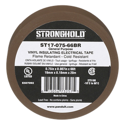 Cinta aislante Panduit ST17-075-66BR PVC 19mm café