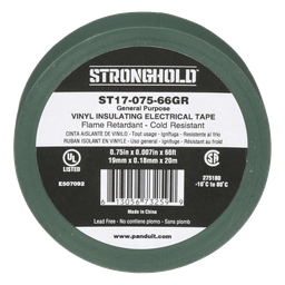 Cinta aislante Panduit ST17-075-66GR PVC 600V verde