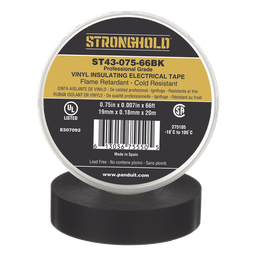 Cinta aislante Panduit ST43-075-66BK PVC 19mm 20m negra