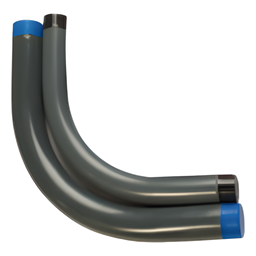 Codo conduit rígido Rawelt CAL19PC 3/4" aluminio PVC