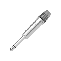 Conector de audio Seetronic MP2X 1/4" mono macho cromado