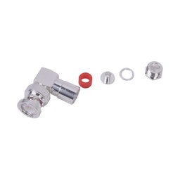 Conector BNC macho ángulo recto RF Industries RFB-1110-C-04