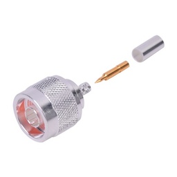 Conector N macho RF Industries RFN-1005-3C1 anillo plegable