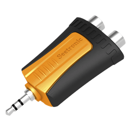 Adaptador audio Seetronic MMJ3-2RF 3.5mm a 2 RCA