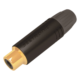 Conector RCA hembra SEETRONIC MT390 contacto chapado en oro