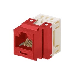 Jack keystone Cat5e Panduit NKP5E88MRD RJ45 110 rojo