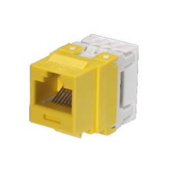 Jack keystone Panduit NK688MYL Cat6 amarillo