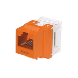 Jack keystone Panduit NK688MOR Cat6 RJ45 naranja