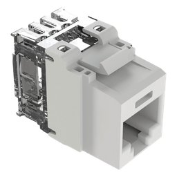 Jack keystone Panduit NK6X88MWH Cat6A RJ45 blanco
