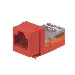 Jack keystone Panduit NK5E88MRDY Cat 5e rojo
