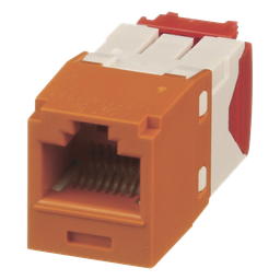 Conector jack RJ45 Panduit CJ5E88TGOR Cat 5e naranja