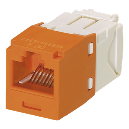 Módulo jack RJ45 Panduit CJ688TGOR Cat6 naranja