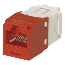Módulo jack RJ45 Panduit CJ688TGRD Cat6 rojo