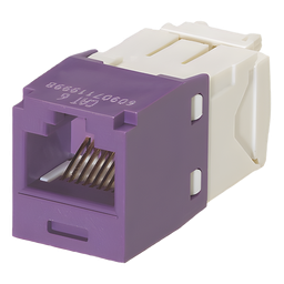 Conector jack RJ45 Panduit CJ688TGVL Cat6 Mini-Com violeta