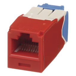 Jack RJ45 Panduit CJ6X88TGRD Cat 6A rojo