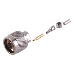 Conector N macho RF Industries RFN-1005-B-03 RG-174/U oro