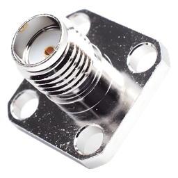 Conector SMA hembra RF Industries RSA-3271 panel cuadrado