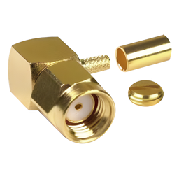 Conector SMA macho inverso ángulo recto RP-3010-1B