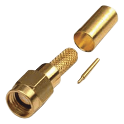 Conector SMA macho RF Industries RSA-3000-1C1 anillo plegable
