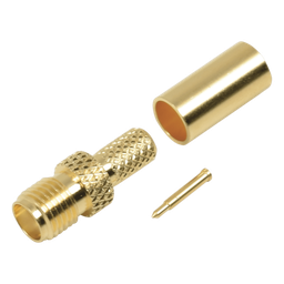 Conector SMA hembra inverso RF Industries RP-3050-1C oro/teflón
