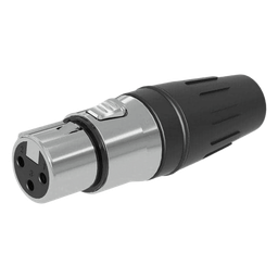Conector audio Seetronic SCHF3 XLR hembra 3 pines acero inox