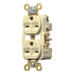 Contacto dúplex Hubbell HBL-566-2I 15A 250V Nema 6-15R