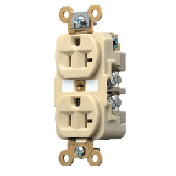 Contacto dúplex Hubbell HBL5362I 20A 125V Nema 5-20R