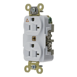 Contacto dúplex Hubbell HUB-IG5362W 20 A tierra aislada