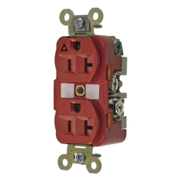 Contacto dúplex Hubbell HUB-IG5362R 20A 125V Nema 5-20R