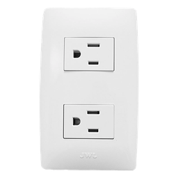 Contacto dúplex JWJ JTL-B72-23 15A 127V blanco